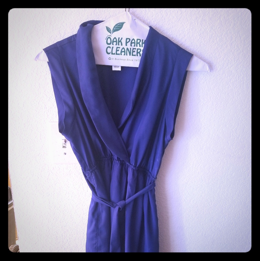 Maternity blue dress